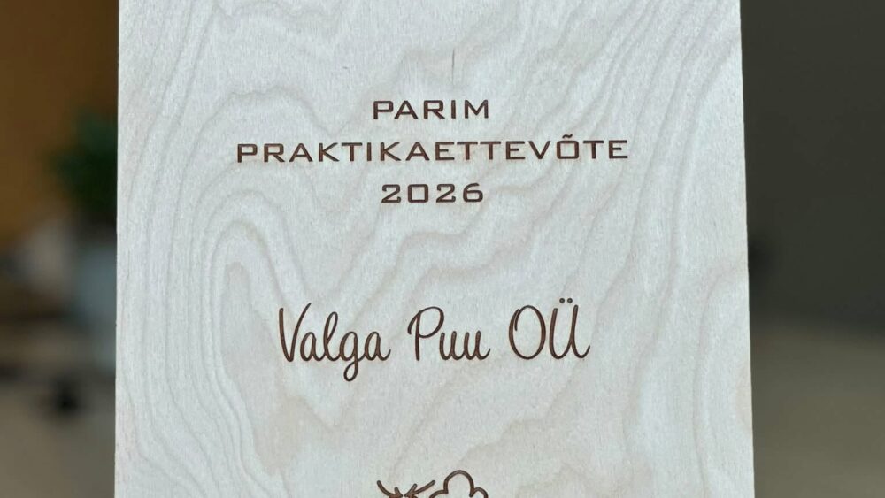 Luua Metsanduskooli tunnuskiri parimale praktikaettevõttele